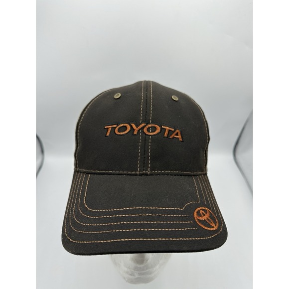 Toyota Gateway To Adventure Hat Cap Black Orange Strapback NWT Adjustable